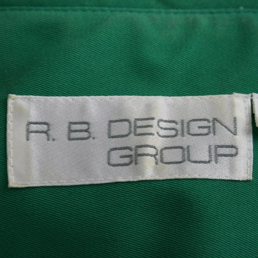 Vintage 80's R. B. Design Group Lime Green Poly Microfiber Midi Dress SZ 8 EUC - Picture 9 of 12